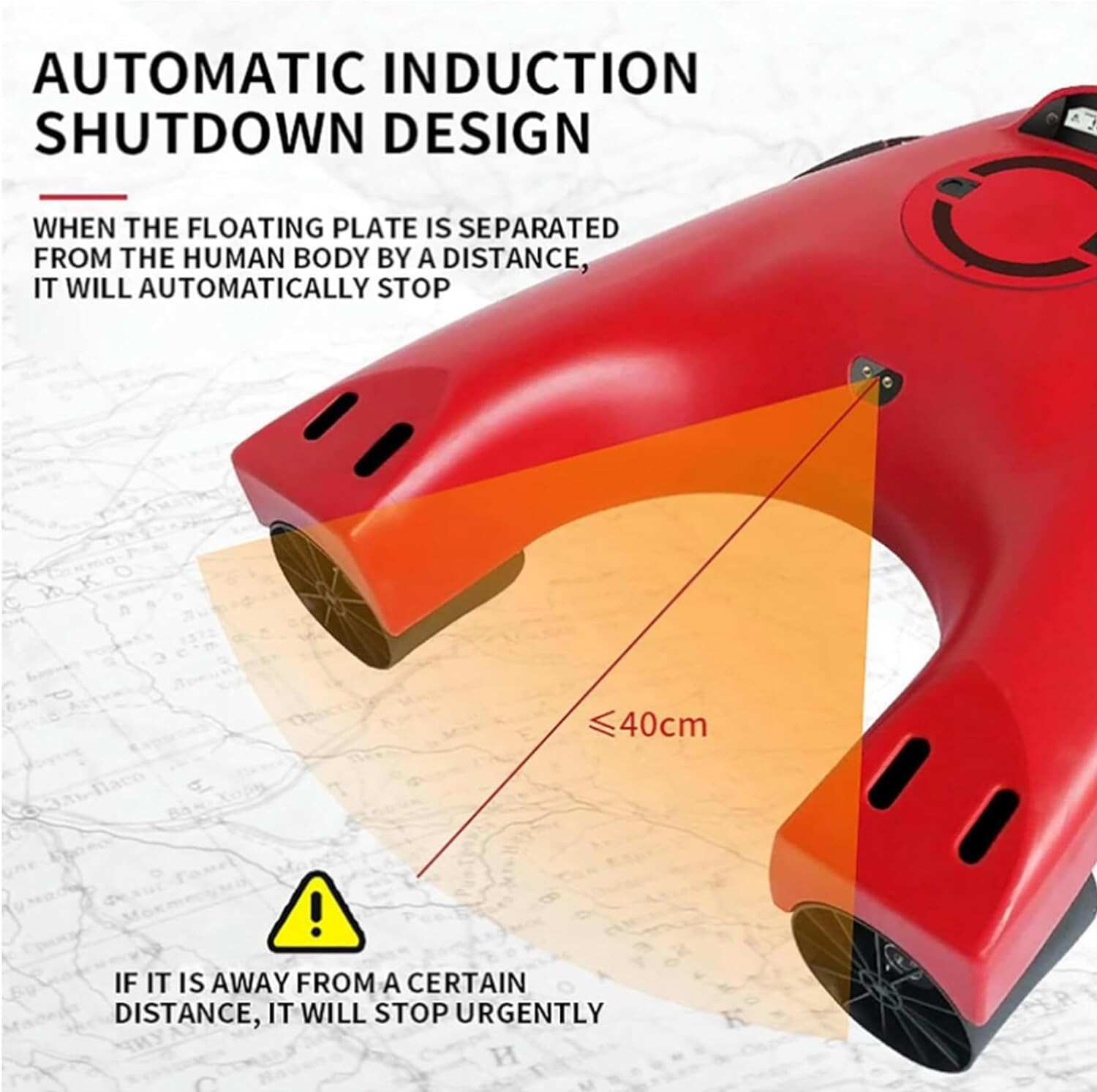 Electric Surfboard, Smart Somatosensory Surfing Board Swimming Aids, Diving Propeller 5 Gears Speed Control, Perfect for Both Beginners and Beachgoers Looking for A Relaxed and Fun Ride