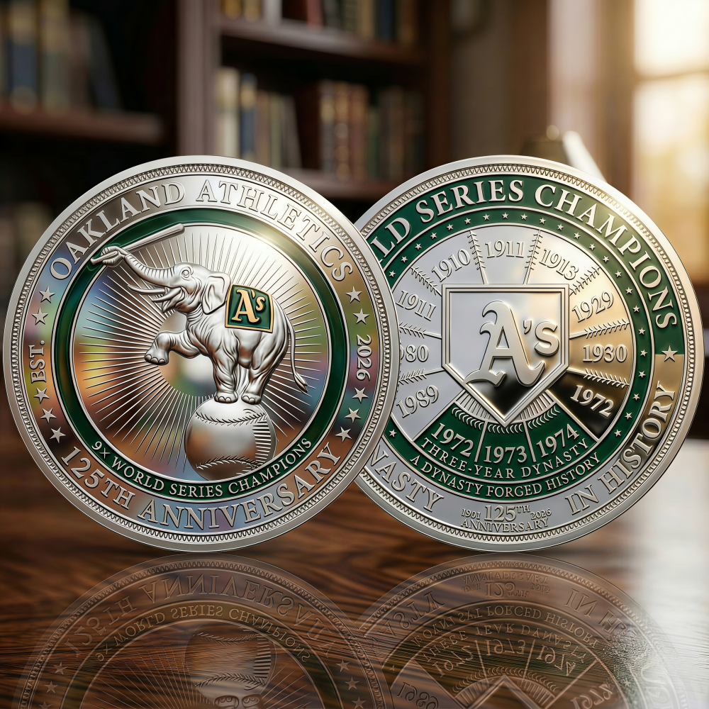 Oakland Athletics 125th Anniversary Championship Legacy Coin