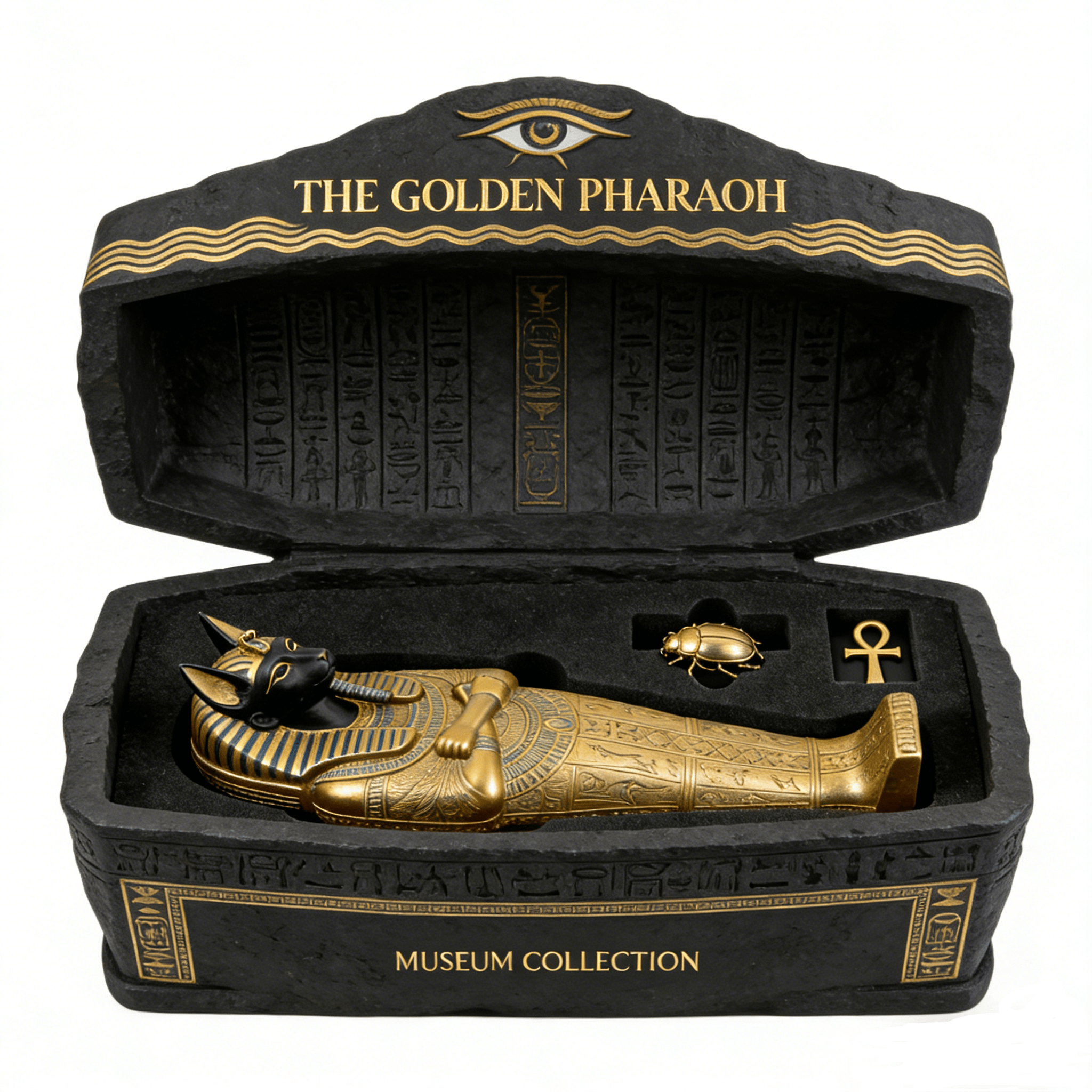The Golden Pharaoh Anubis Sarcophagus Museum Collection