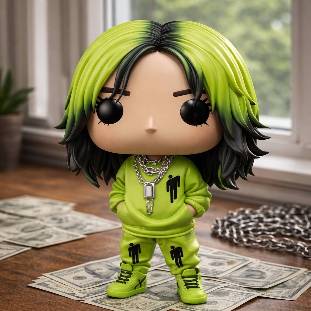 Billie Eilish – Signature Green Era Pop Figure