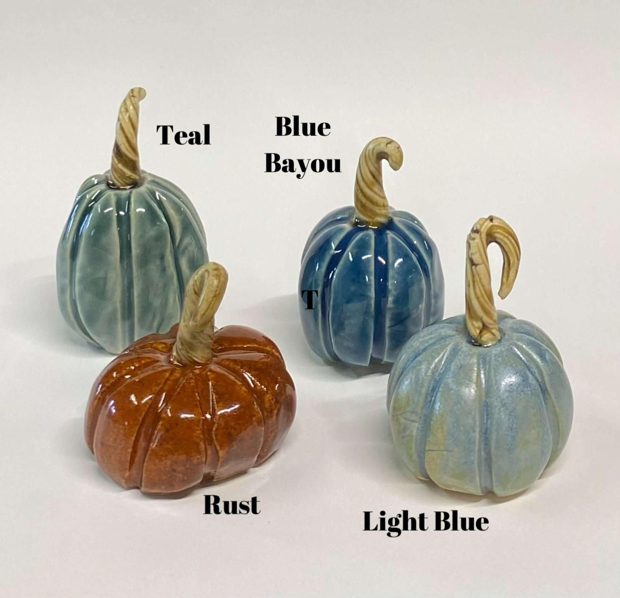 🎃Hand Made Ceramic Mini Miniature Pumpkin