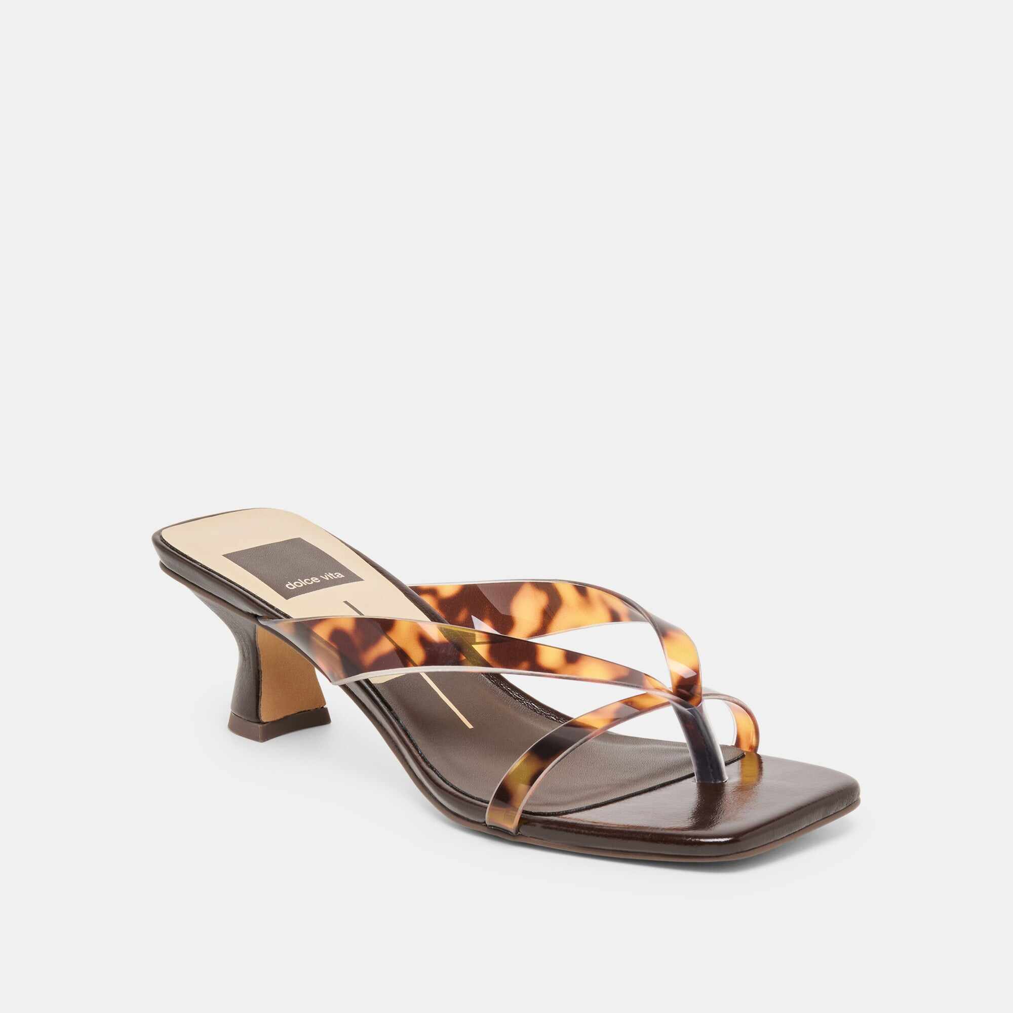 BREVEL VINYL HEELS TORTOISE JELLY