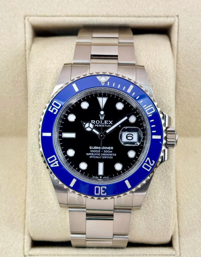 NEW 2025 Rolex Submariner “Cookie Monster ” 41mm 126619LB White Gold Black Dial