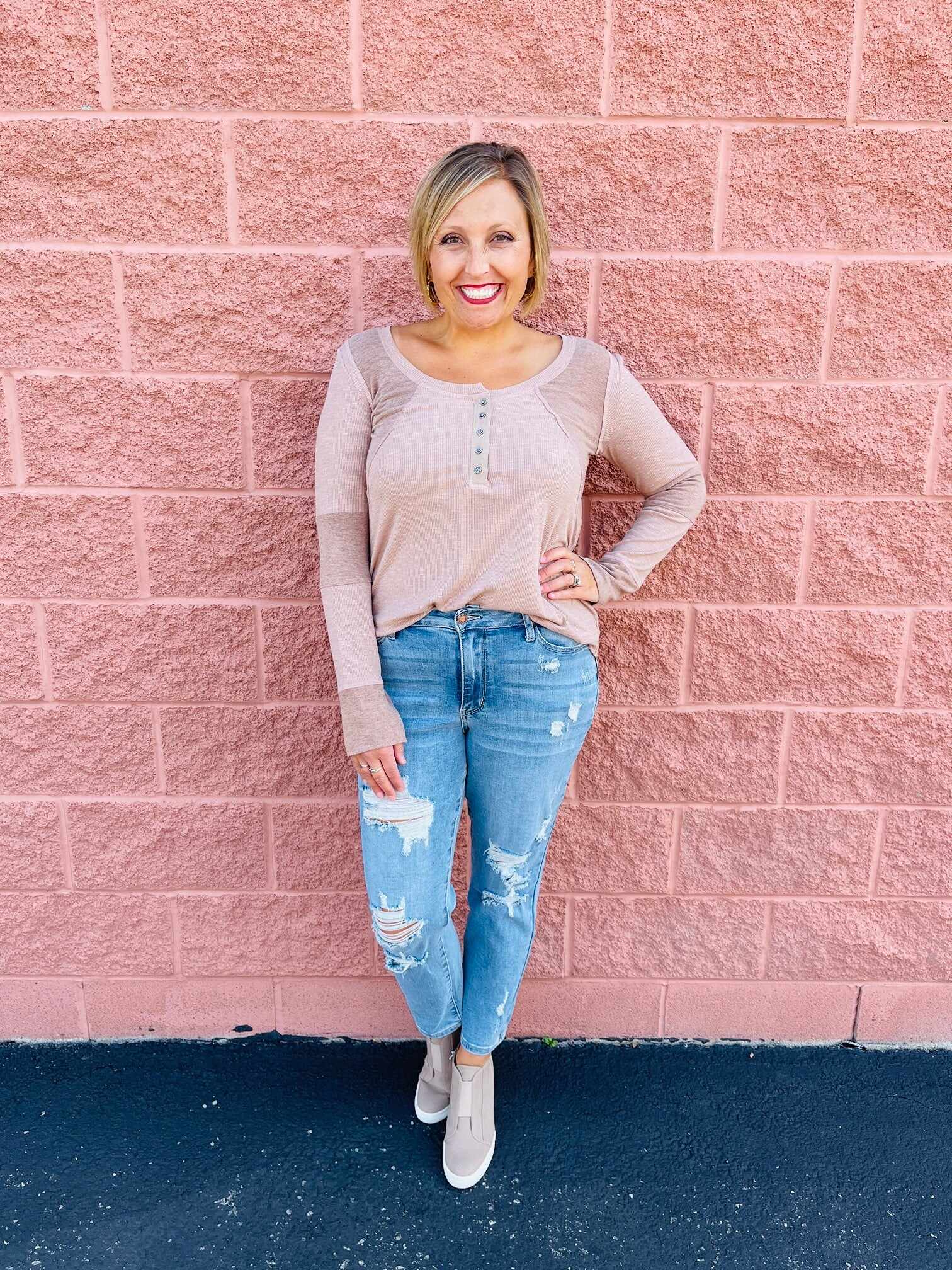 Plus/Reg Don’t Be Distressed Boyfriend Jeans