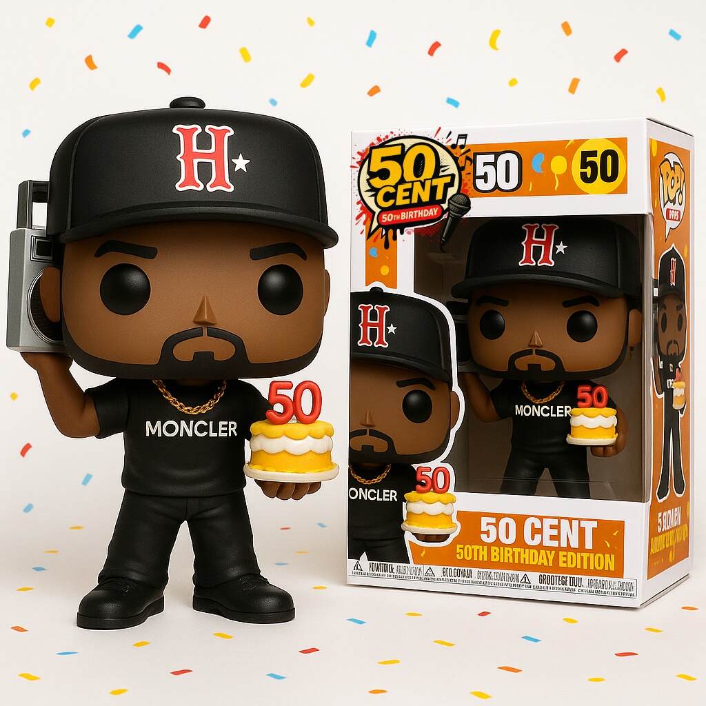 🔥 50 Cent 50th Birthday POP Figure – Anniversary Collection