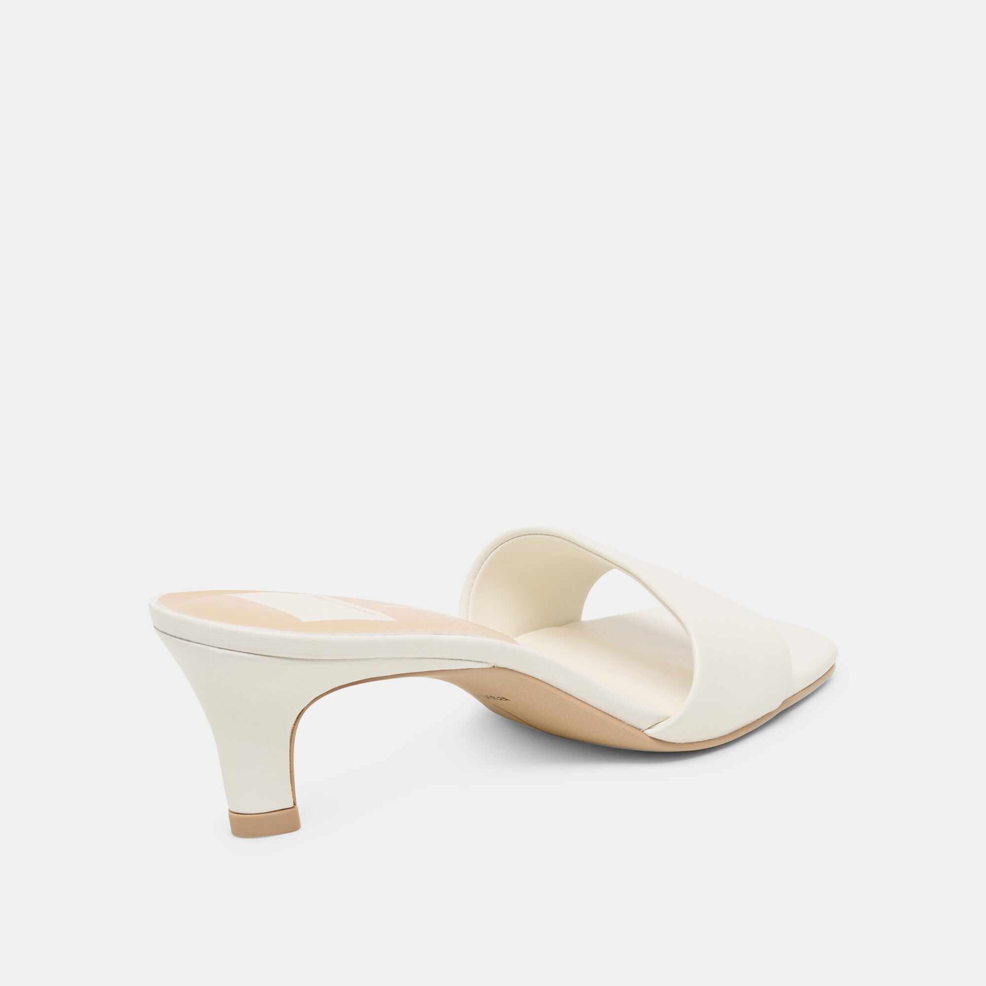 REXA WIDE HEELS TRUE WHITE LEATHER