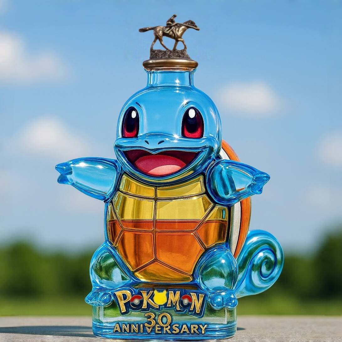 30th Anniversary Squirtle Whiskey Bottle