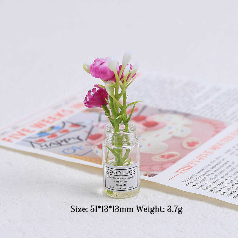 Multicolor Three-dimensional Luminous Vase, Creative Handmade DIY Cream Glue Accessories, Resin Small Parts