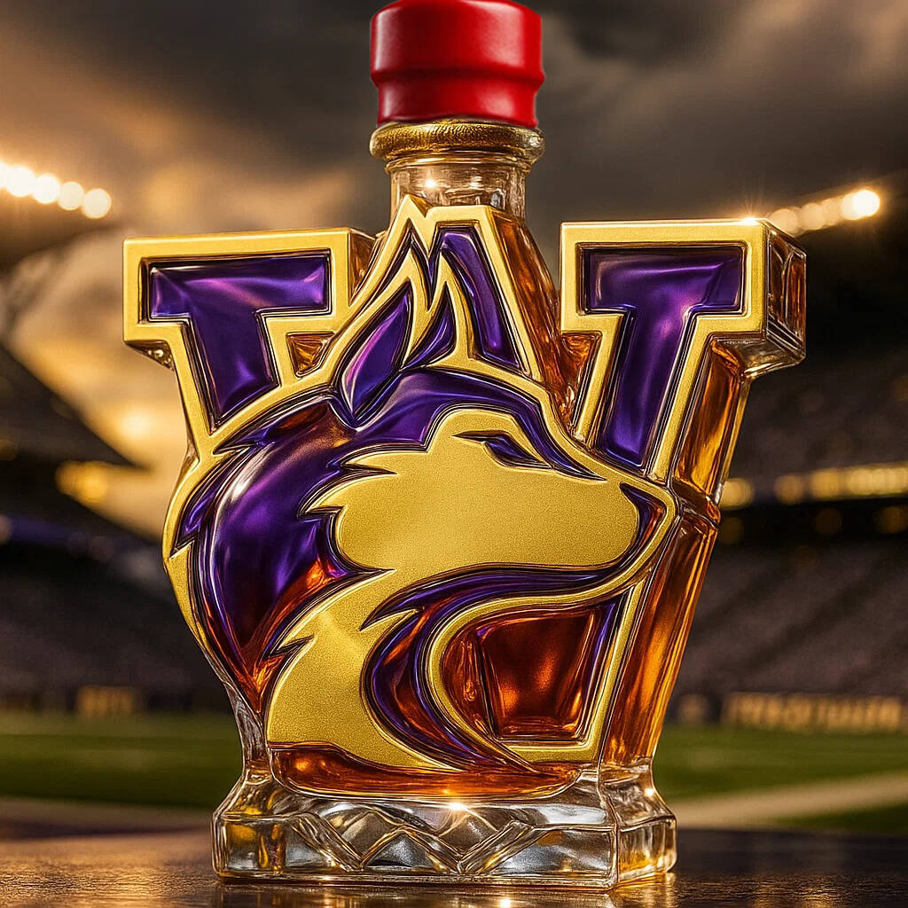 University of Washington Huskies Whisky Bottle