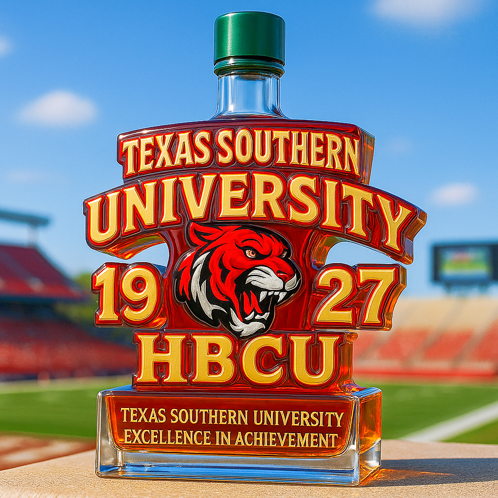 Texas Southern University Limited-Edition Whiskey Bottle