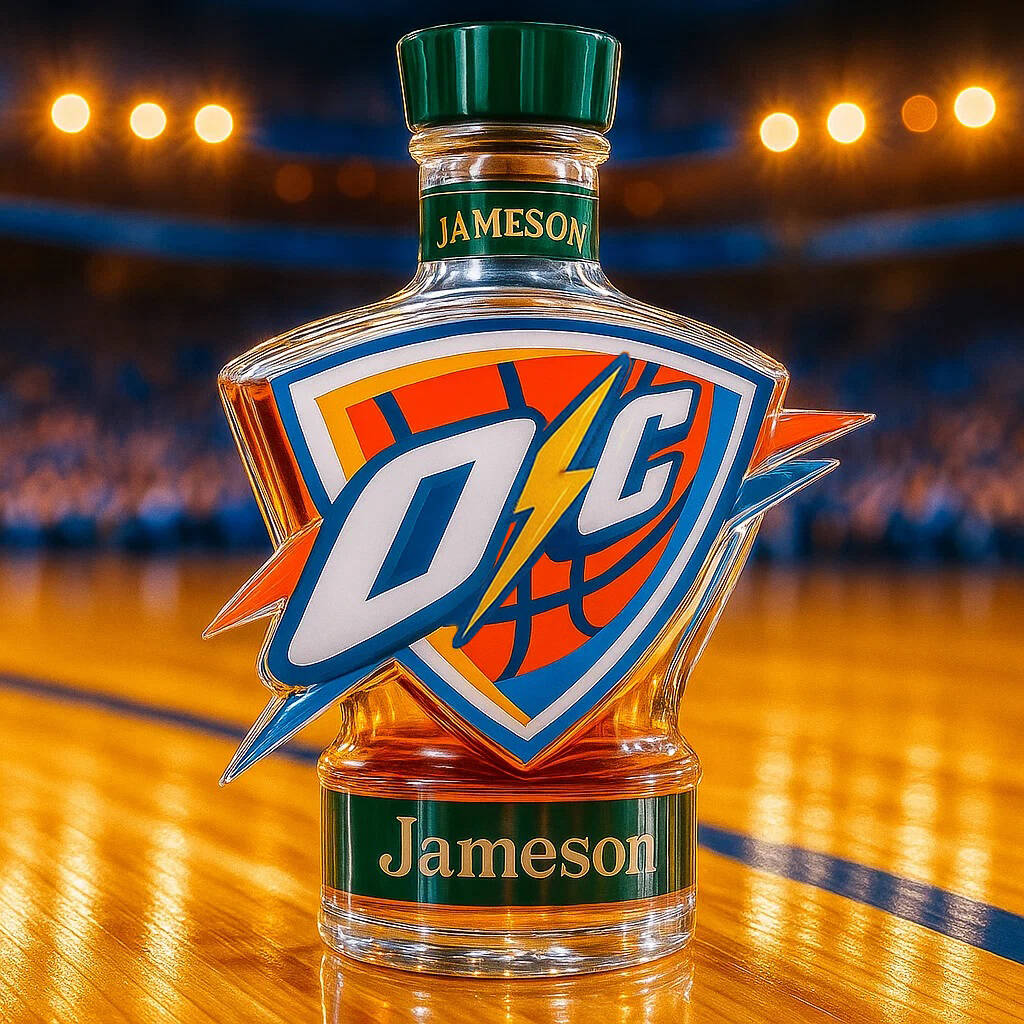 OKC Thunder Championship Limited Edition Whisky Bottle