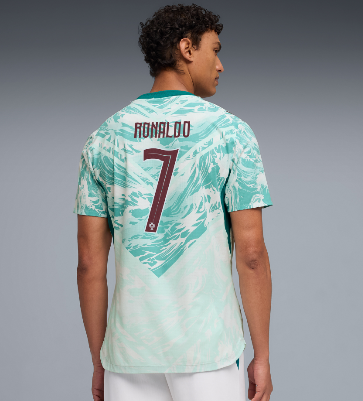 Cristiano Ronaldo Portugal National Team Puma 2026 Away On-Field Authentic Jersey - White