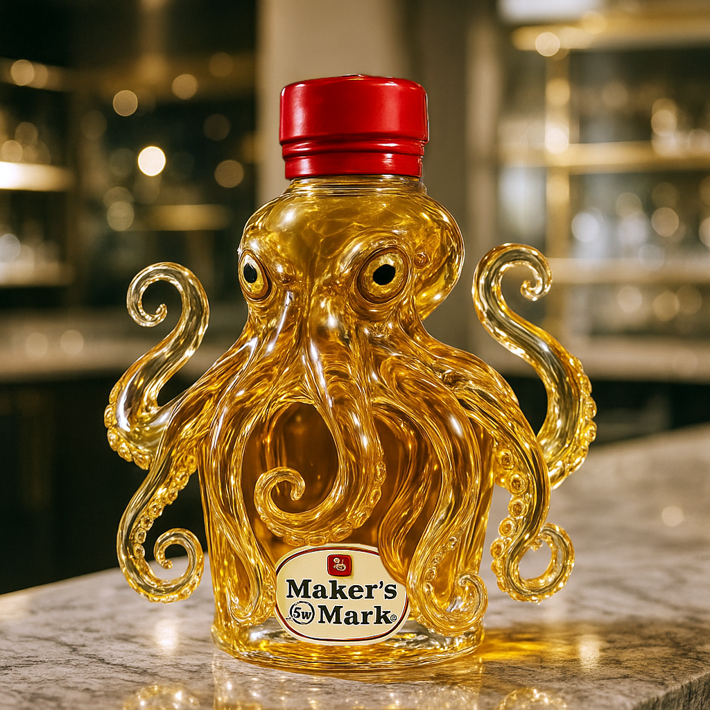 Octopus Whiskey Bottle