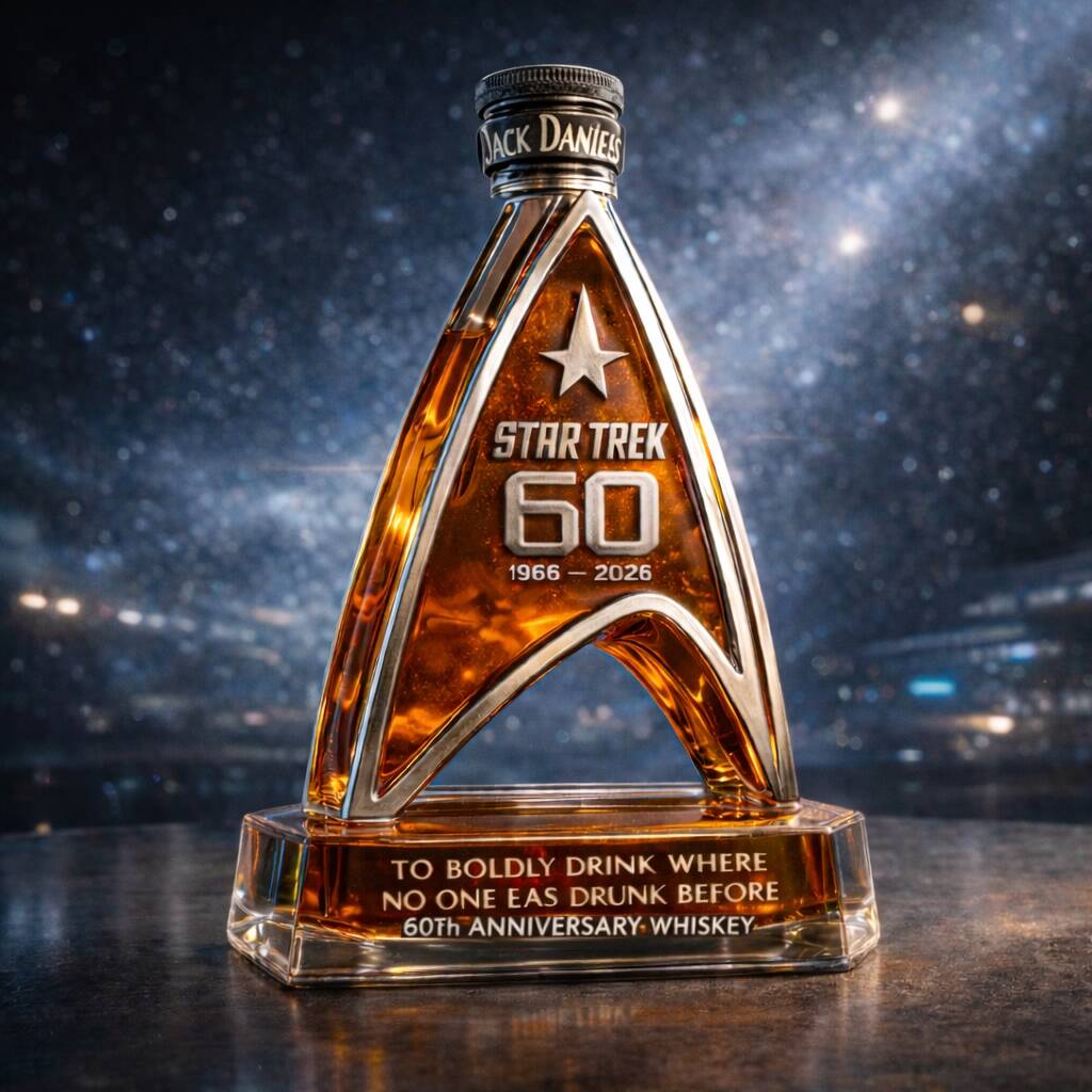 ST 60th Anniversary Whiskey Bottle
