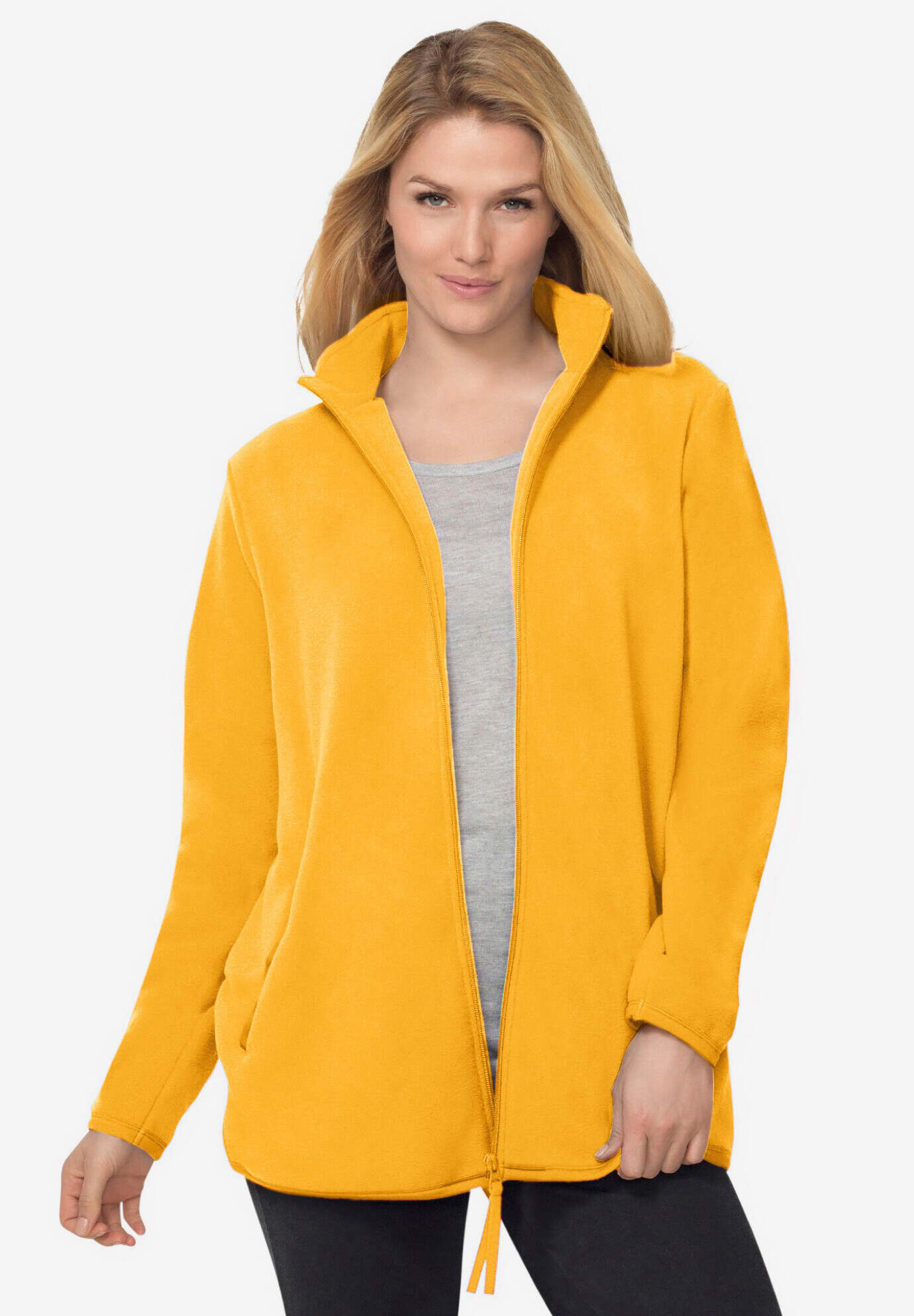 Zip-Front Microfleece Jacket