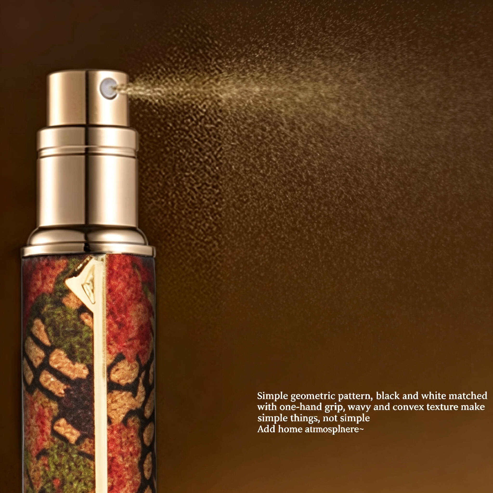 Retro portable perfume bottle for high-end individualized spray perfume