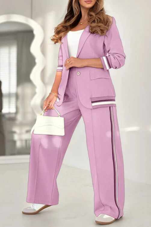 Women's Casual Beige 2-Piece Set - Comfortable & Stylish for Every Spring Occasion
