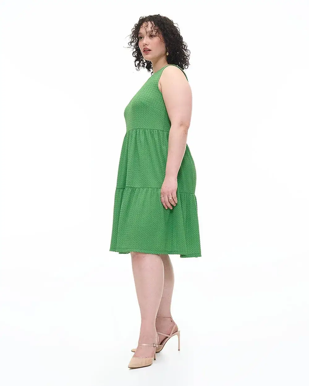 Meredith's Picks - Sleeveless Tiered Swing Dress - Addition Elle