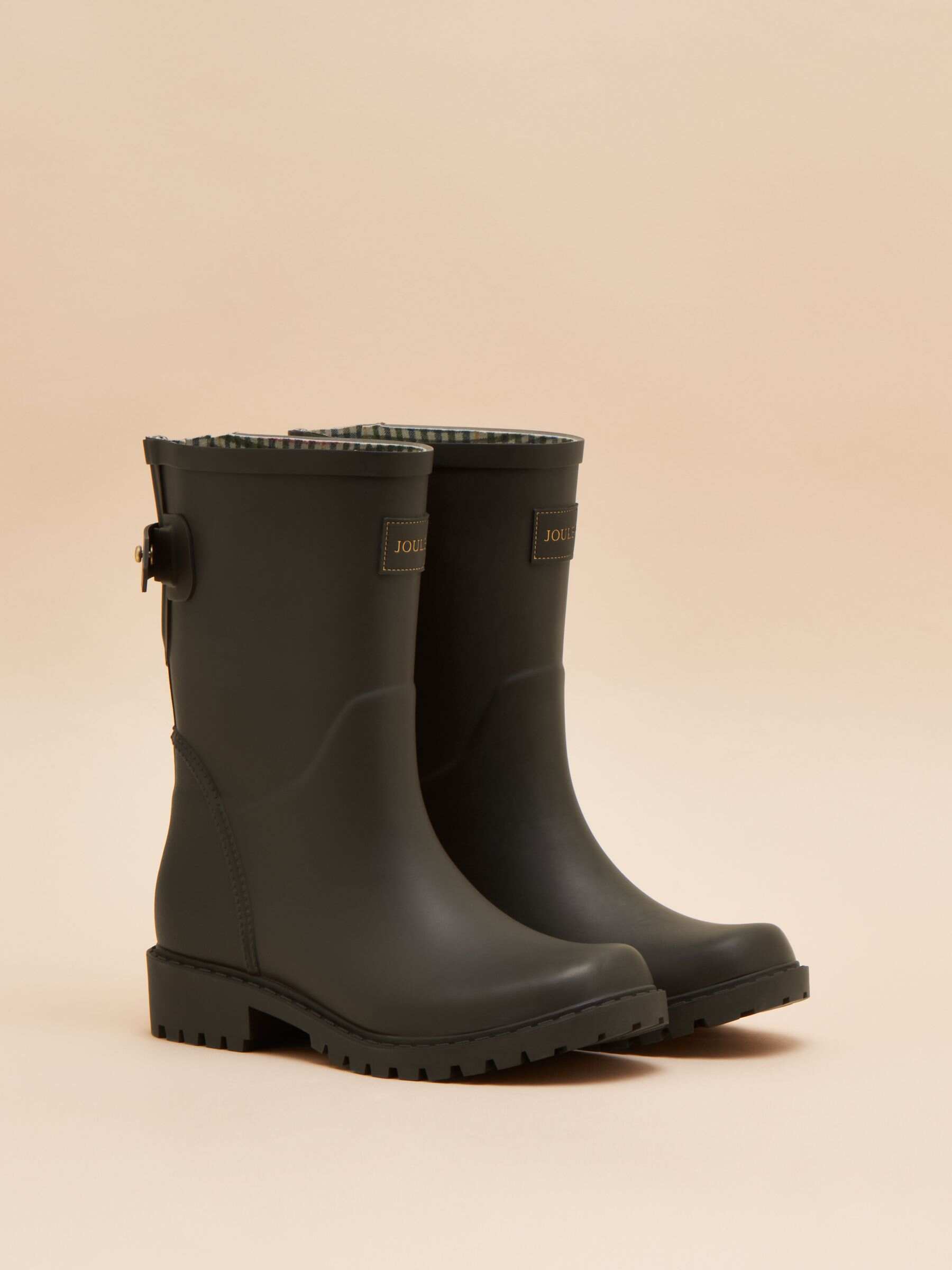 Wistow Black Adjustable Mid Calf Wellies