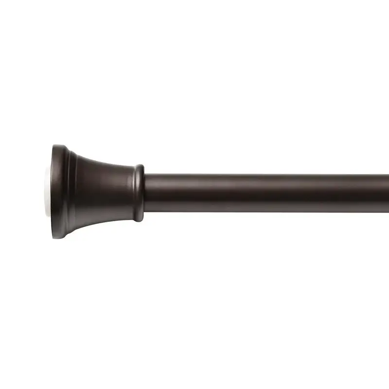 Utopia Alley Adjustable 72-Inch Shower Curtain Tension Rod - Rust-Proof Aluminum with Rubber End Cap, No Drill Installation