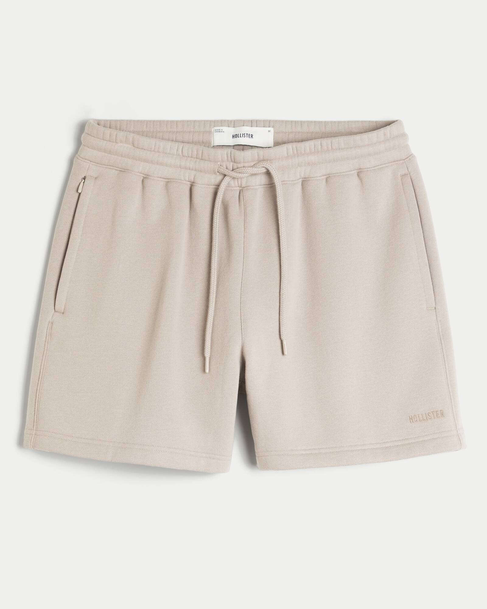 Mid-Thigh Camo Loose Fleece Shorts