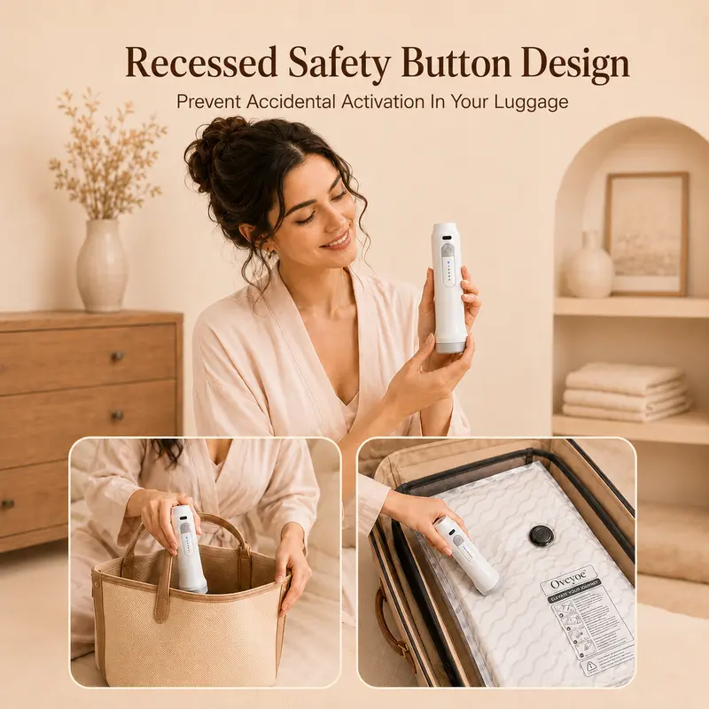 🔥Hot Sale 69% OFF✨[2026 Upgraded] X7 Cordless Travel Vacuum Bag SetVacuum Bags for Travel withRechargeable air Pump