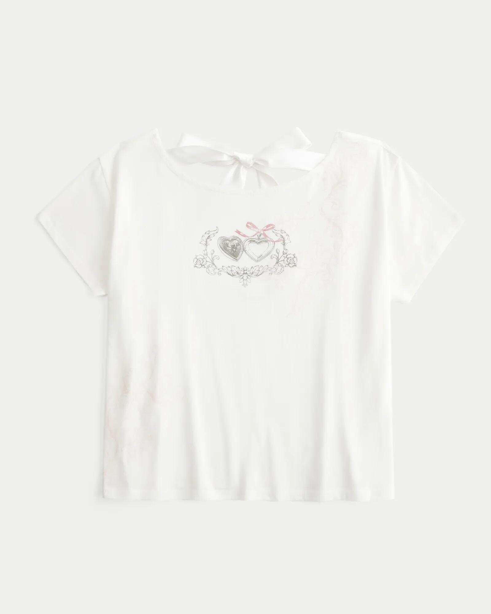 Easy Ribbon Tie-Back New York Graphic Tee
