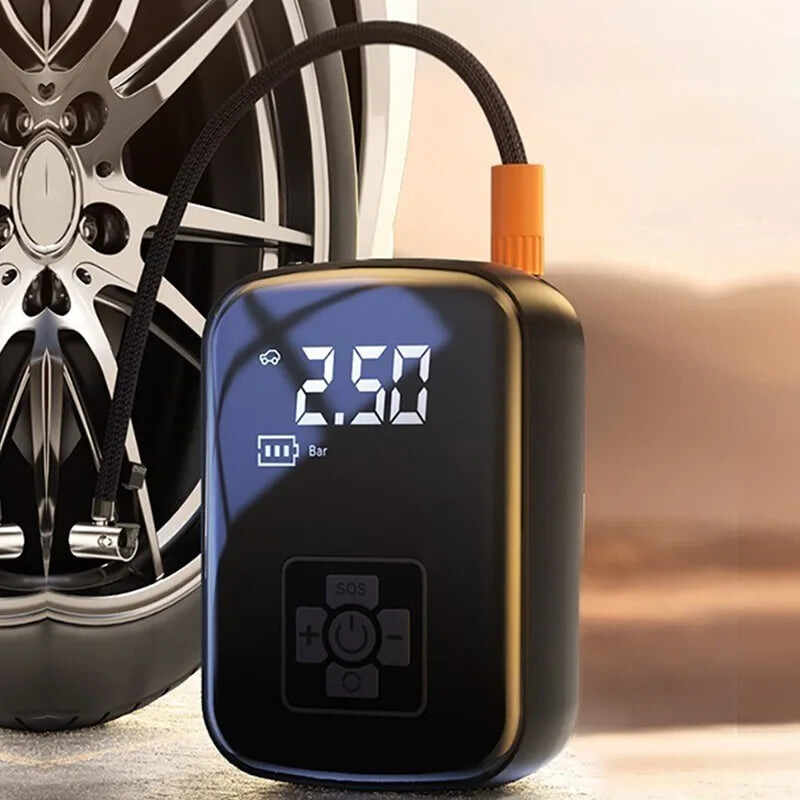 150PSI Car Air Compressor - Wireless Tire Inflator with Digital Display