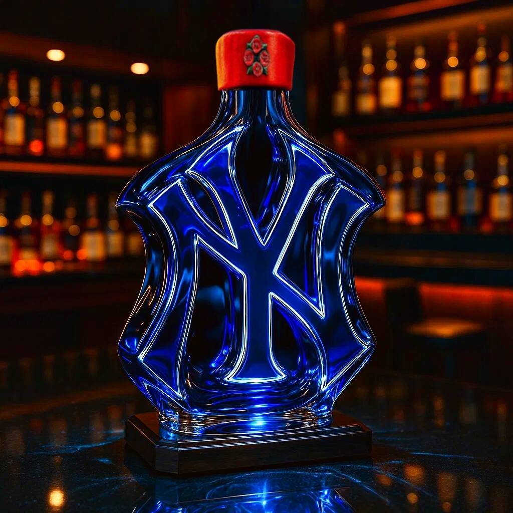 New York Yankees Whiskey Bottle