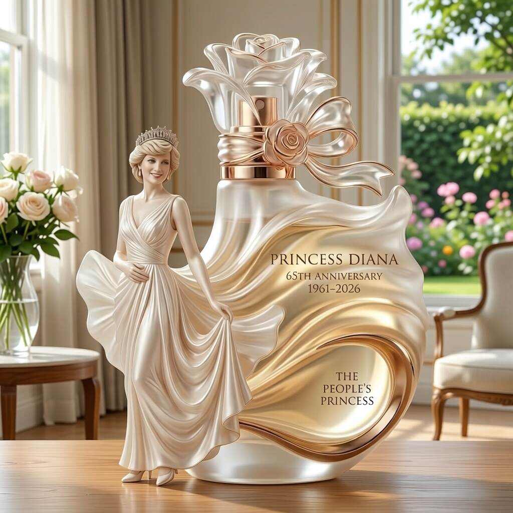 Princess Diana 65th Anniversary Perfume Sculpture