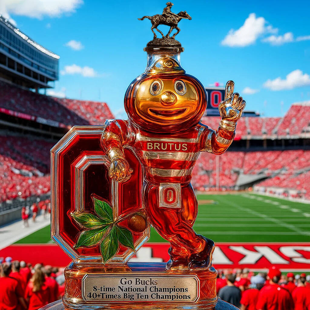 Ohio State University Buckeyes Honor Whisky Bottle