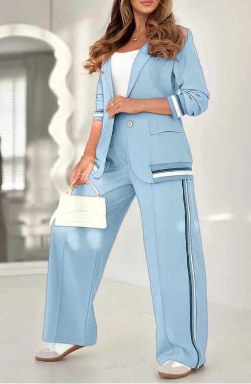Women's Casual Beige 2-Piece Set - Comfortable & Stylish for Every Spring Occasion