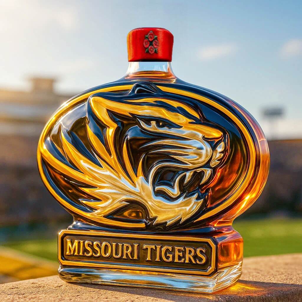 Missouri Tigers Whiskey Bottle