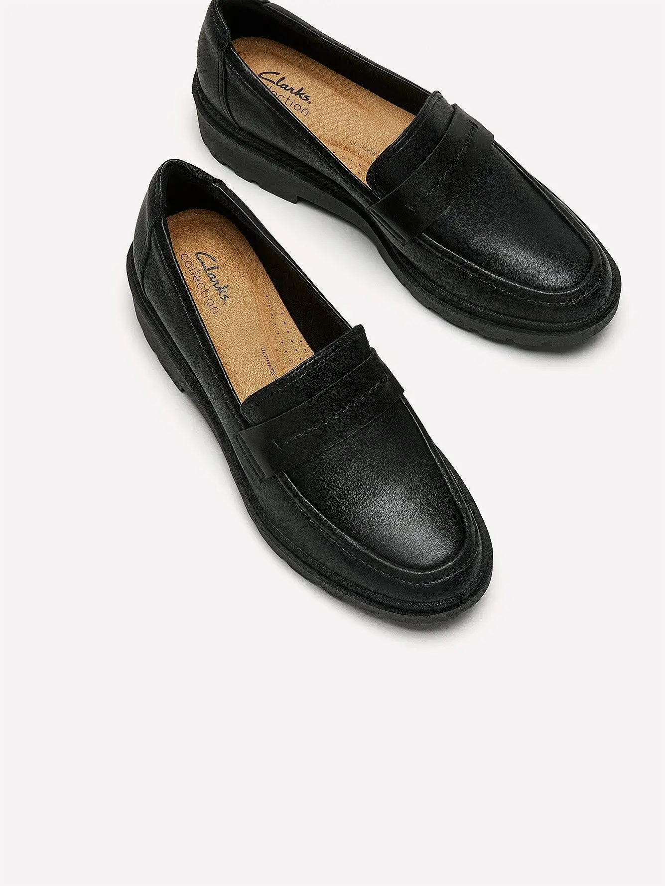 Wide Width Calla Ease Leather Loafer Slip-On - Clarks