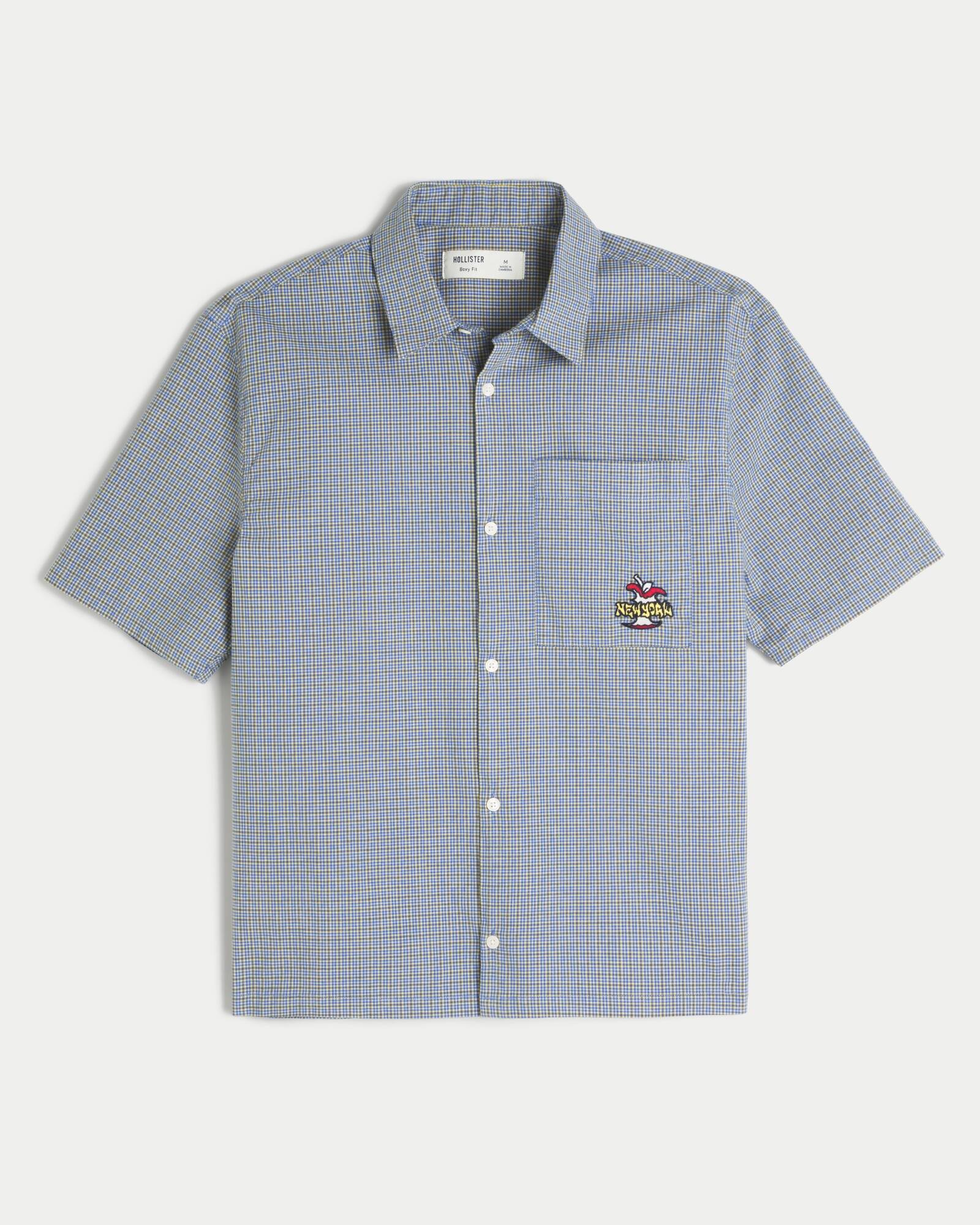 Boxy Short-Sleeve Cherry Graphic Shirt