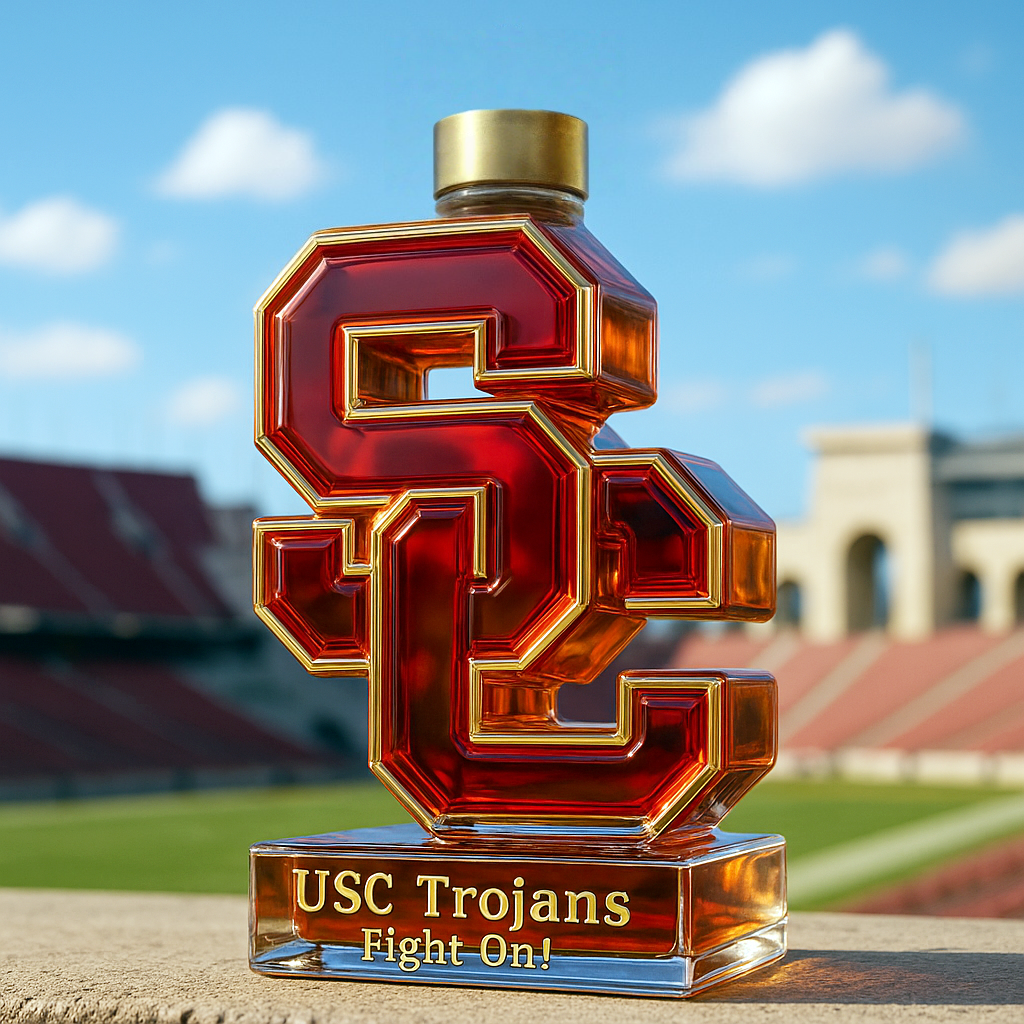 USC Trojans Limited-Edition Whiskey Bottle