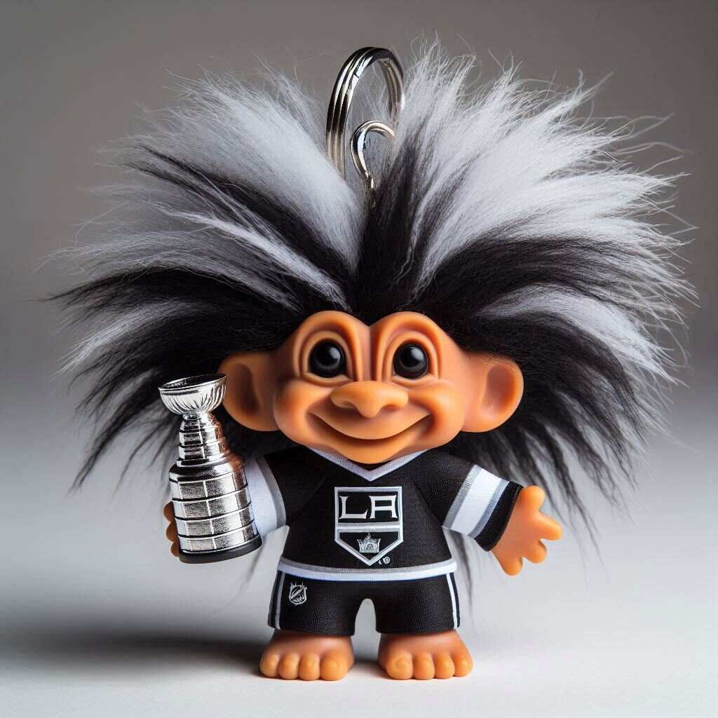 NHL Team Troll Doll Keychain