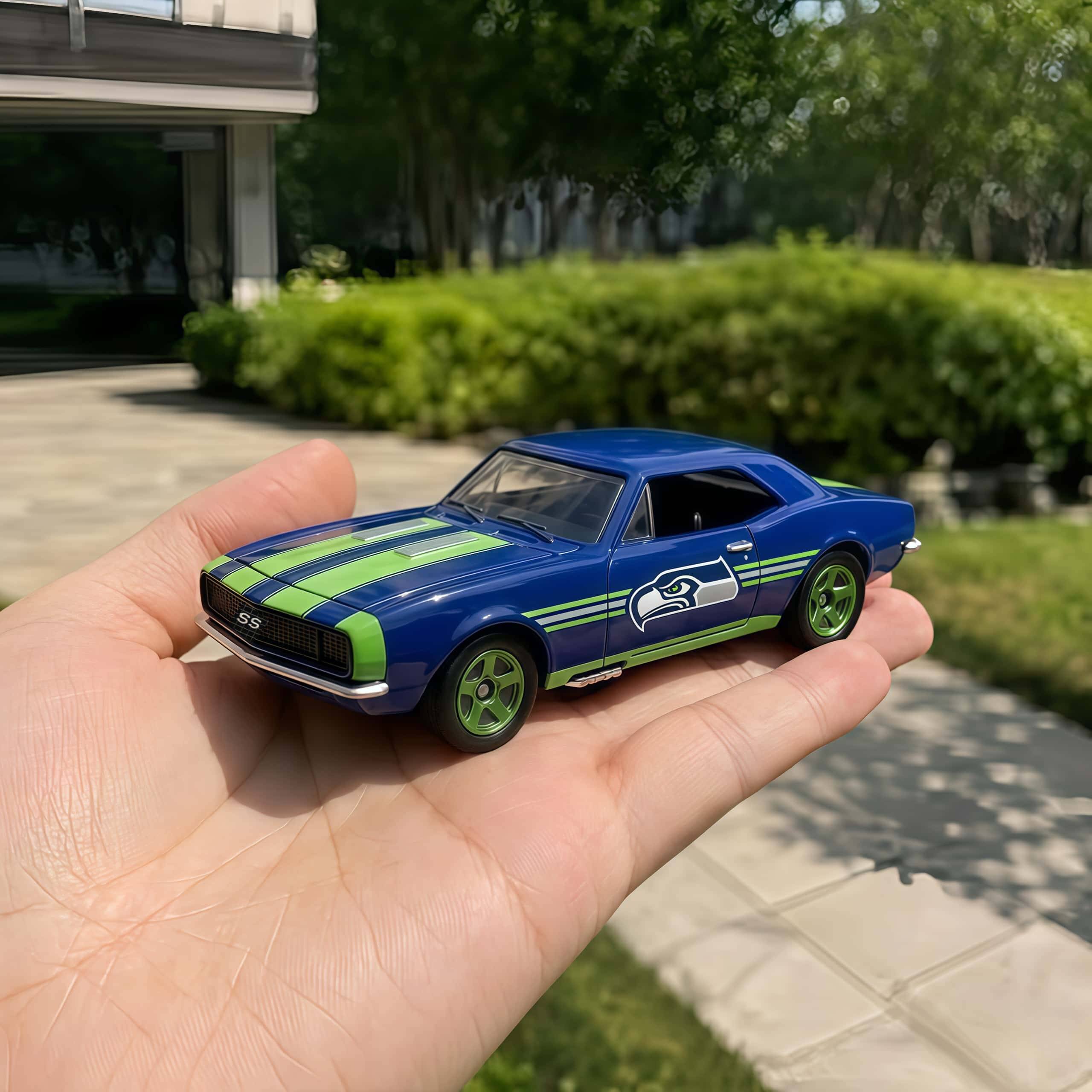 Hot Wheels Seattle Seahawks 50th Anniversary '67 Chevrolet Camaro