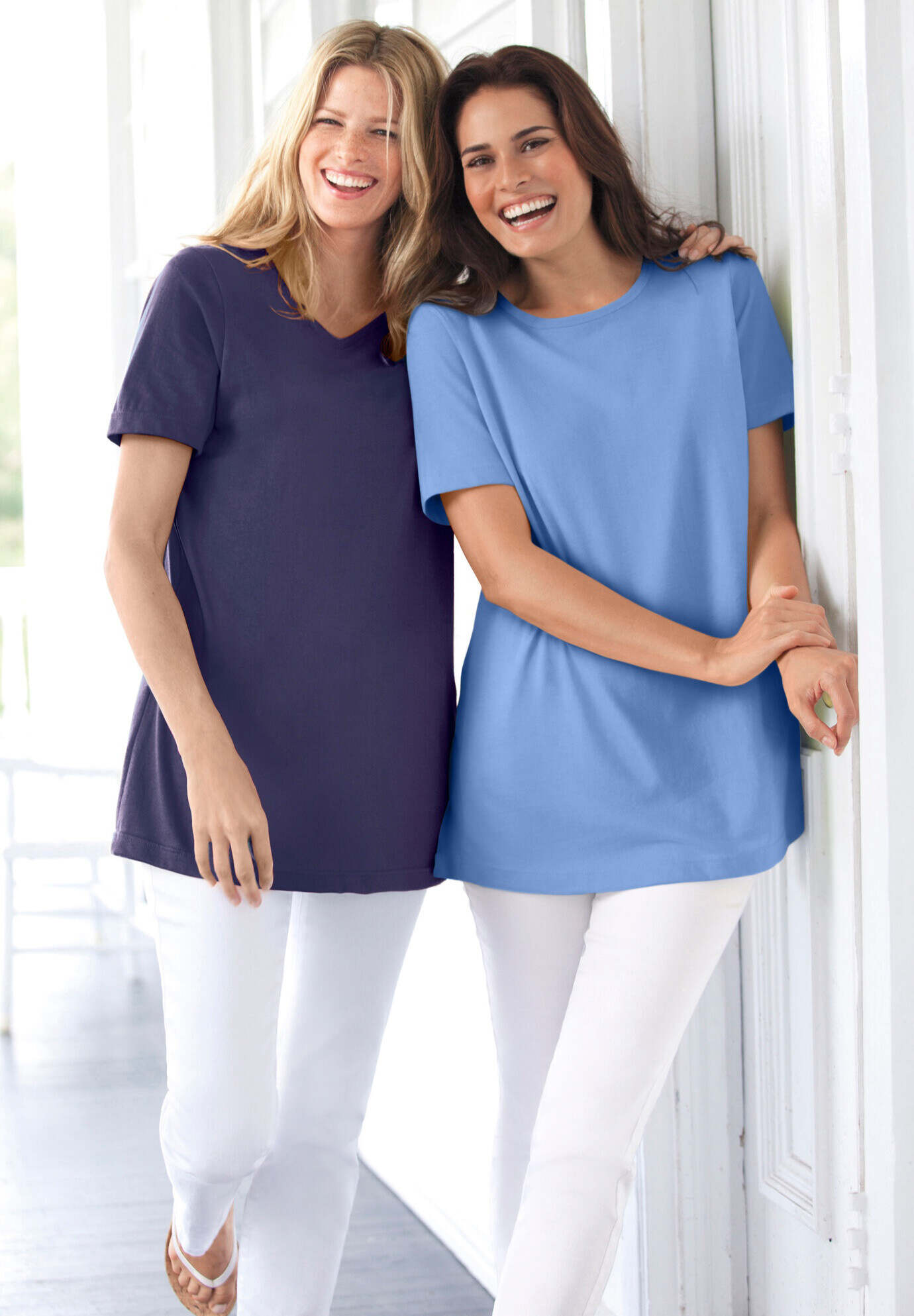 Perfect Short-Sleeve Crewneck Tee