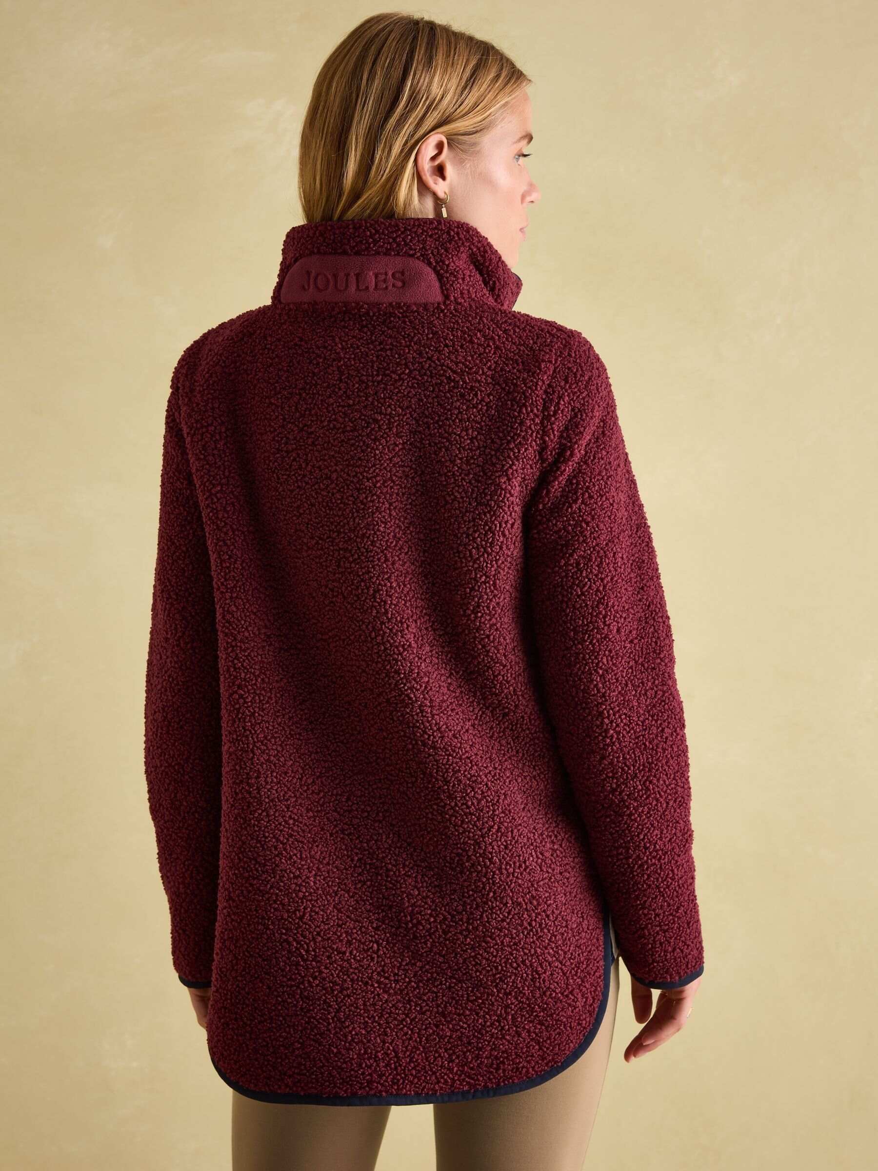 Aldeburgh Burgundy Quarter Zip Fleece