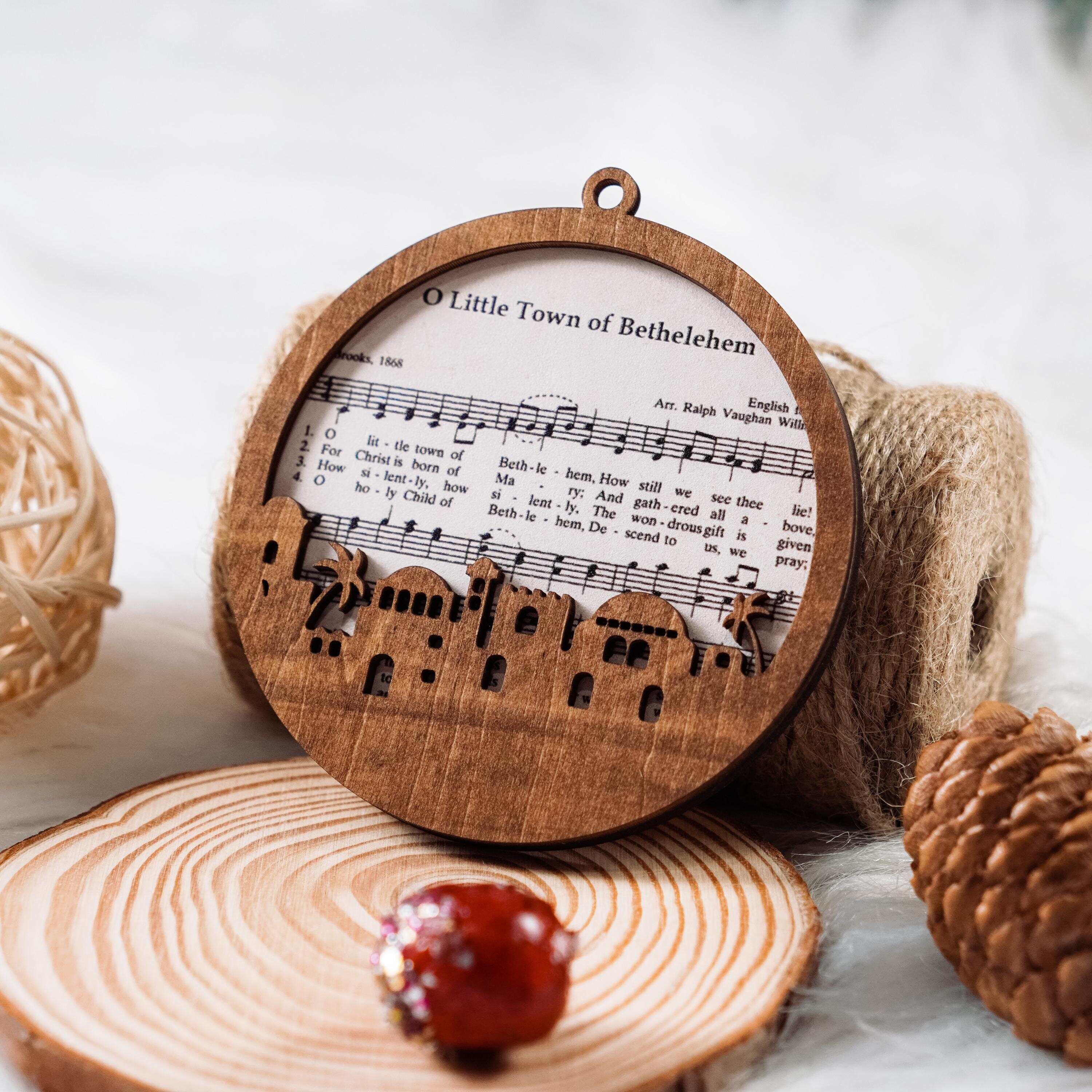 Music Sheet Nativity Ornament