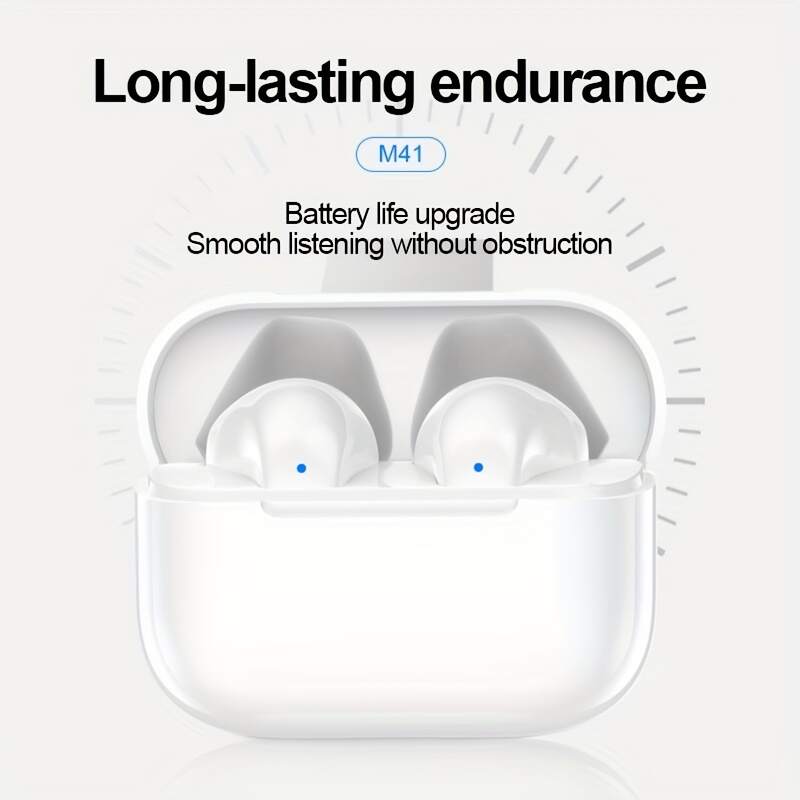 Wireless Earbuds with Volume Control, Semi-Open Design, High-Fidelity Sound, Touch Control, Lightweight for Gaming for Android for iPhone Cellphone Games Earpieces Smart Headphones