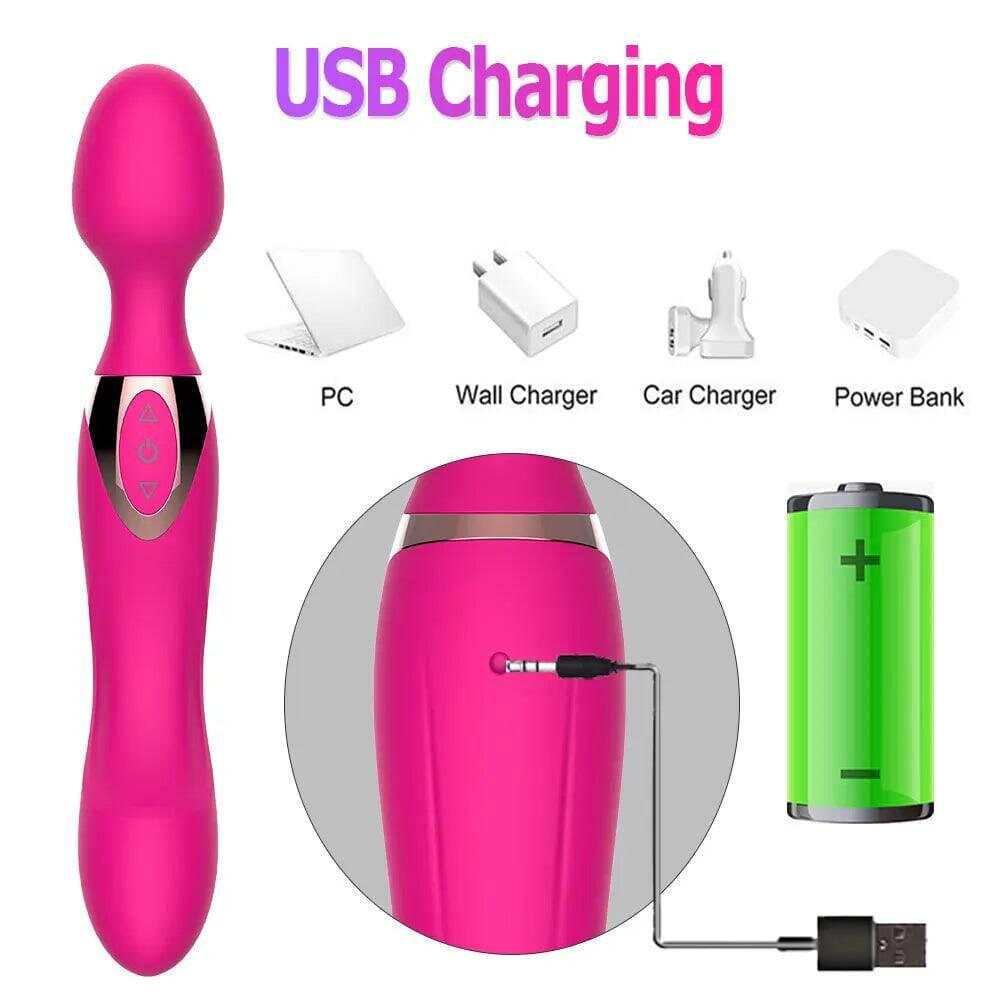 10-Speed USB Dual Motor Vibrator