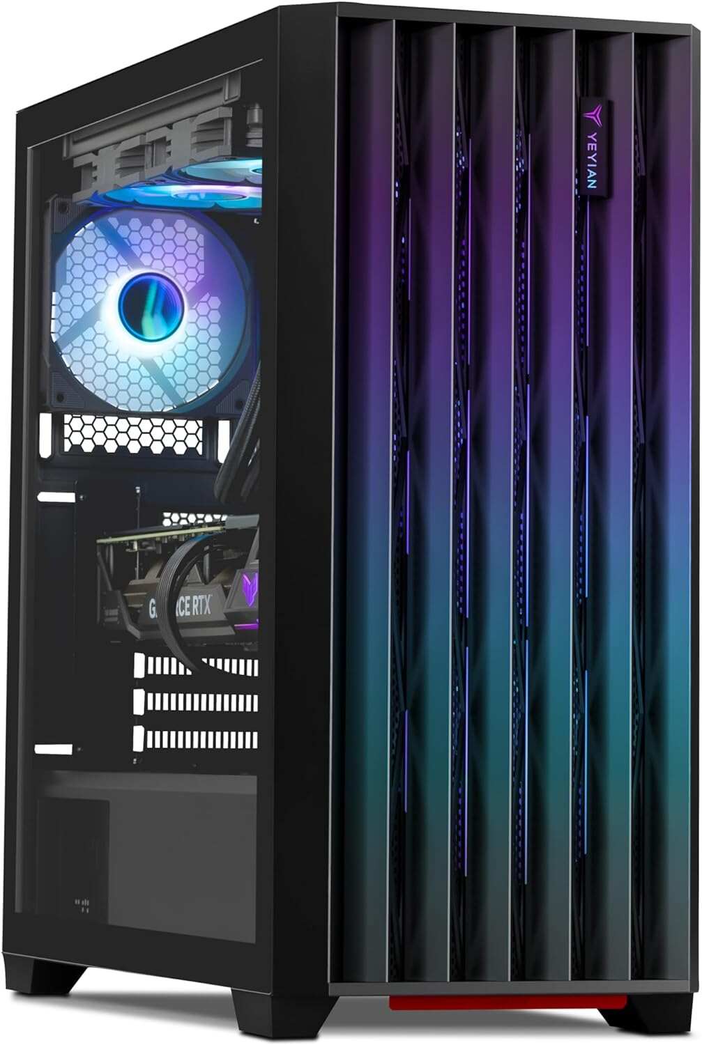 YEYIAN Gaming Computer Phoenix - Intel Core i9 13900KF, GeForce RTX 4070 Super Gaming PC Desktop, 1TB NVMe SSD, 32GB DDR5 6000MHz RAM, Liquid Cooled, Win 11 Home, WiFi 6, AI Powered Desktop Computer