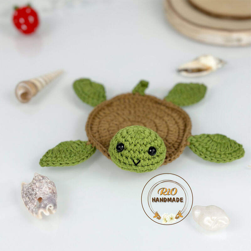Crochet Turtle Coaster