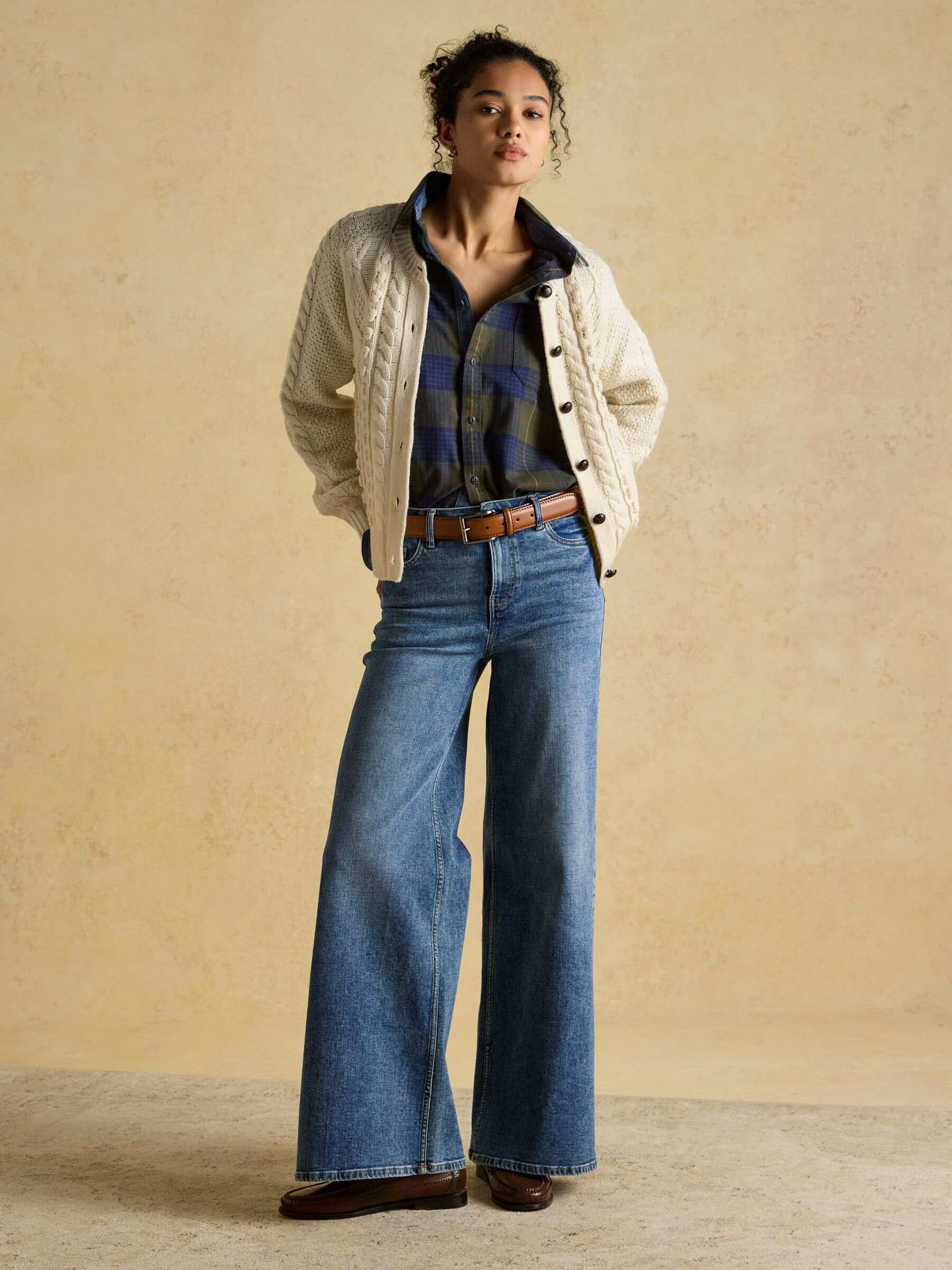 Rafferty Cream Cable Knit Cardigan