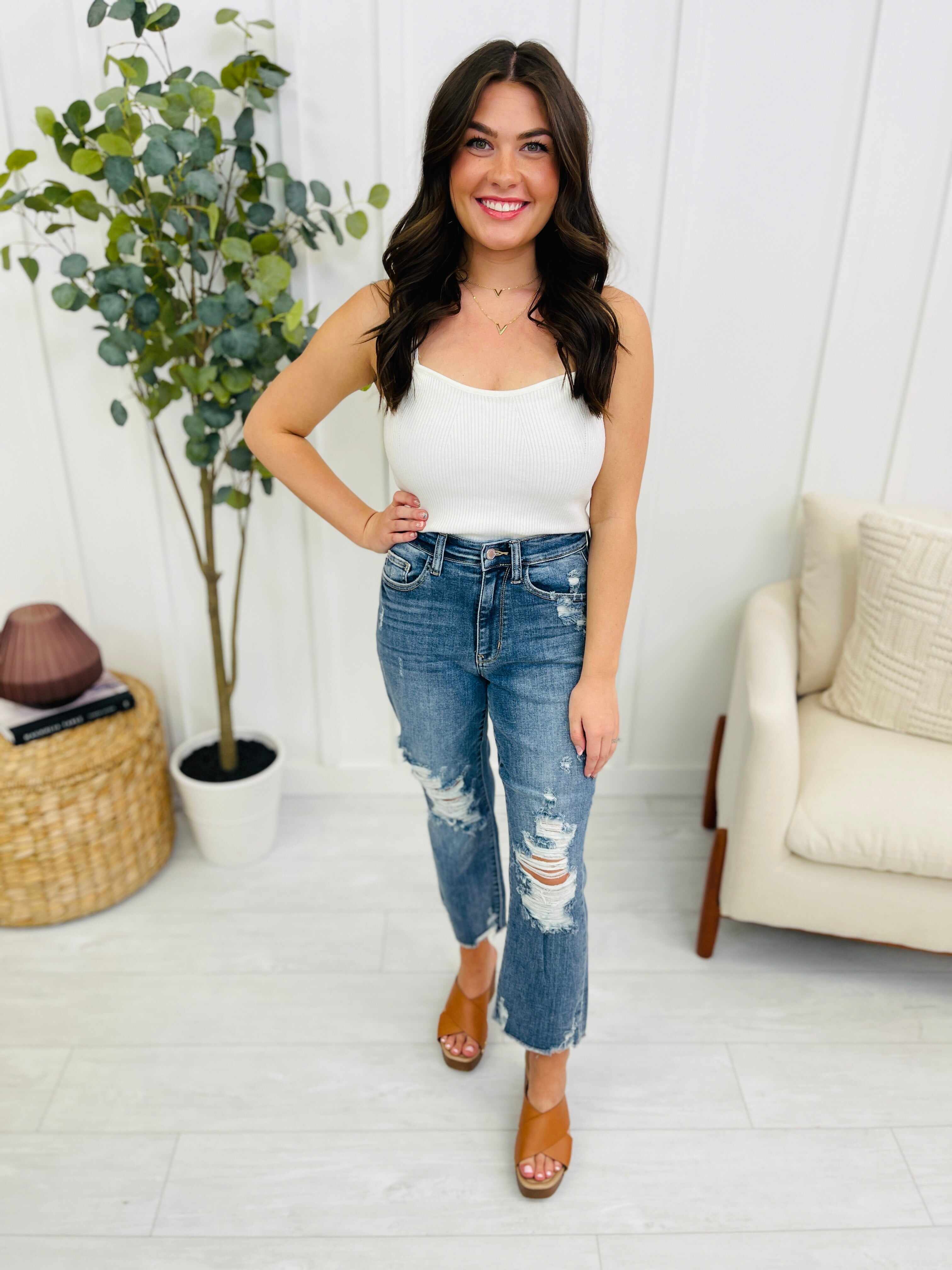 REG/CURVY Straight for the Heart Ankle Jeans