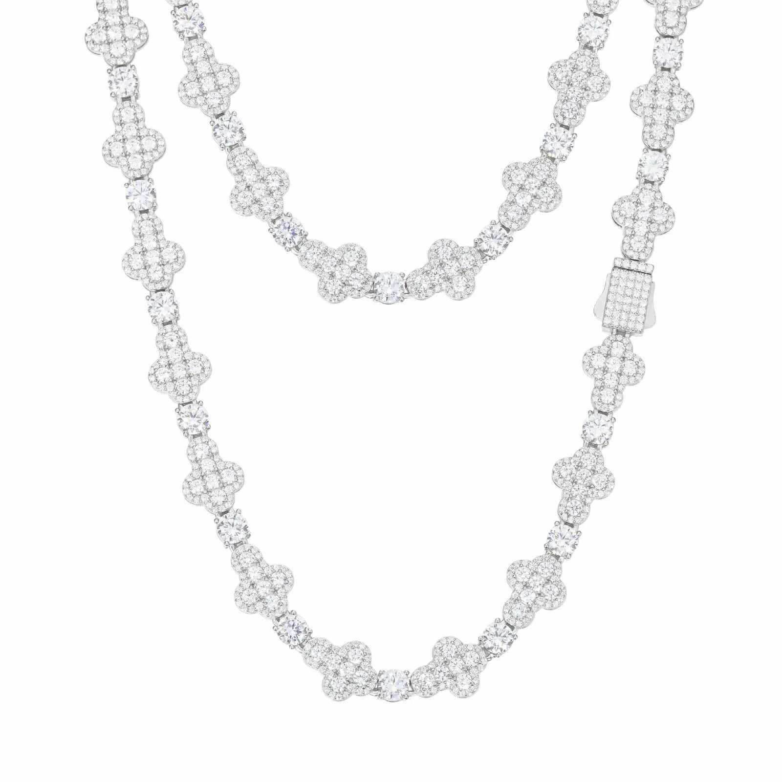 10mm S925 Moissanite Cross Tennis Chain