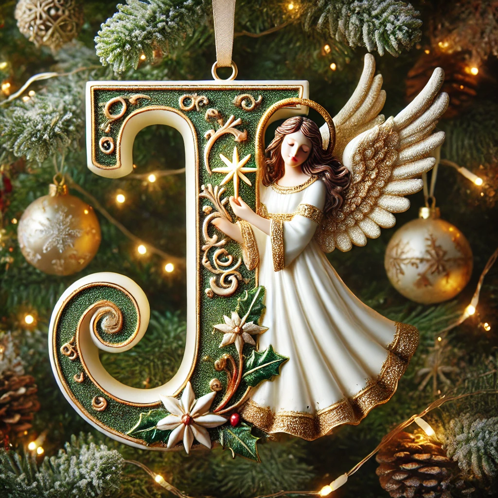 Angel Letter Christmas Tree Ornament