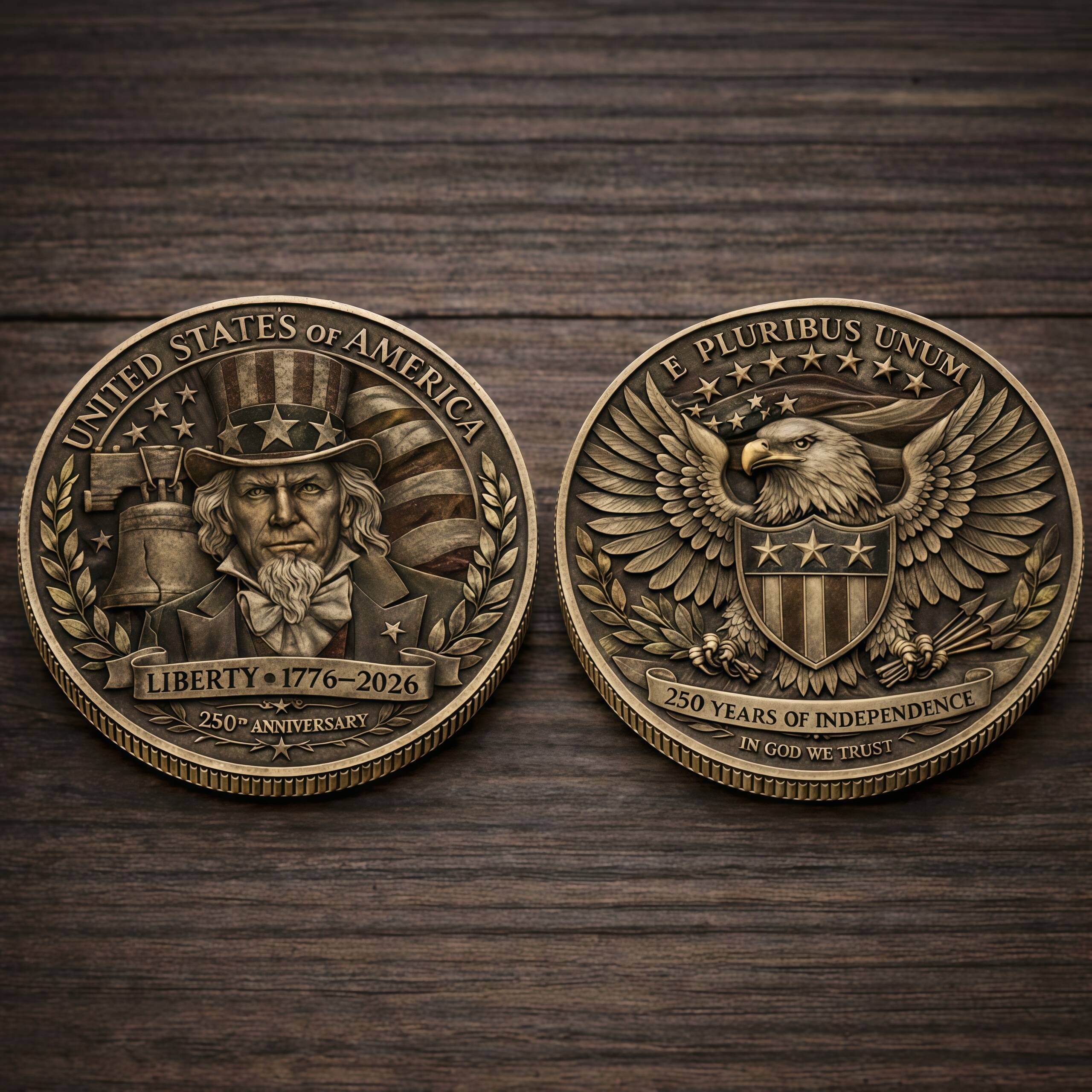 American Independence 250th Anniversary Collectible Commemorative Coin